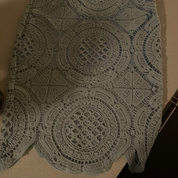 MissGuided Blue Lace Set - Picture 13 of 17